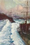 The English Fleet at Sea-Charles Dixon-Framed Giclee Print