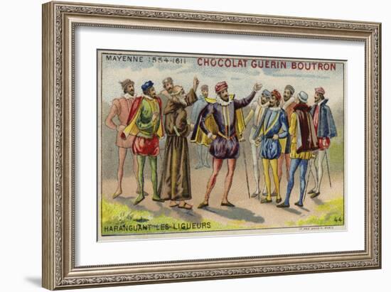 Charles, Duke of Mayenne, Addressing Members of the Catholic League-null-Framed Giclee Print