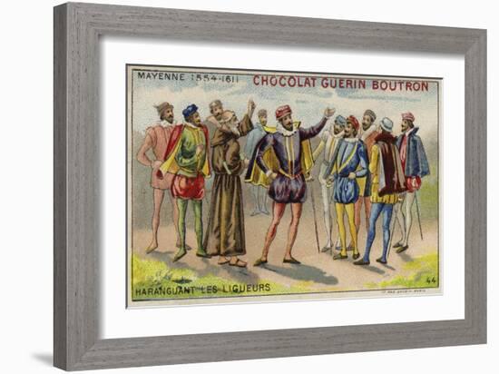 Charles, Duke of Mayenne, Addressing Members of the Catholic League-null-Framed Giclee Print