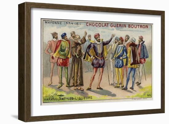 Charles, Duke of Mayenne, Addressing Members of the Catholic League-null-Framed Giclee Print