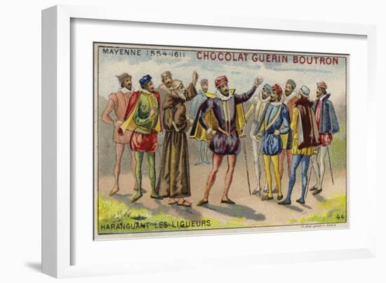 Charles, Duke of Mayenne, Addressing Members of the Catholic League-null-Framed Giclee Print