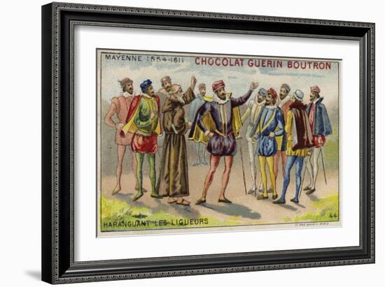 Charles, Duke of Mayenne, Addressing Members of the Catholic League-null-Framed Giclee Print