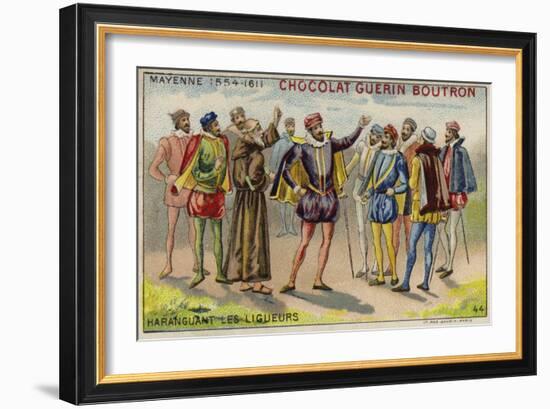 Charles, Duke of Mayenne, Addressing Members of the Catholic League-null-Framed Giclee Print