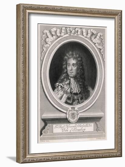 Charles Duke Shrewsbury-R White-Framed Art Print