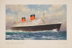 R.M.S. Queen Elizabeth Poster-Charles E. Turner-Laminated Giclee Print