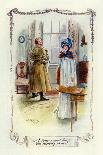 Jayne Eyre and Mr Brocklehurst-Charles Edmund Brock-Giclee Print