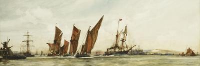 The Coming Contest for the America Cup, Columbia on Her Trial Trip-Charles Edward Dixon-Giclee Print