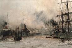 The "Victory" at Portsmouth, Came into Harbour from Last Commission Nov, 1812-Charles Edward Dixon-Giclee Print
