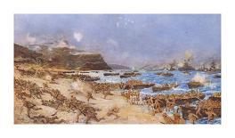 H.M.S Vanguard at the Battle of Jutland, 1924-Charles Edward Dixon-Giclee Print