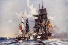 The "Victory" at Portsmouth, Came into Harbour from Last Commission Nov, 1812-Charles Edward Dixon-Giclee Print
