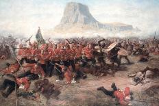 The Battle of Isandlwana: the Last Stand of the 24th Regiment of Foot (South Welsh Borderers)…-Charles Edwin Fripp-Framed Premier Image Canvas