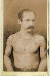 Cabinet Card of a Tattooed Man, C.1899-Charles Eisenmann-Mounted Photographic Print