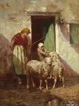 Returning Home-Charles Emile Jacque-Mounted Giclee Print