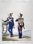 Uniforms of a Regiment of Lancers of the French Royal Guard, 1823-Charles Etienne Pierre Motte-Giclee Print