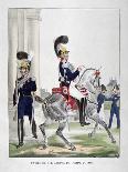 Uniform of the Royal Foot Gendarmes, France, 1823-Charles Etienne Pierre Motte-Framed Giclee Print