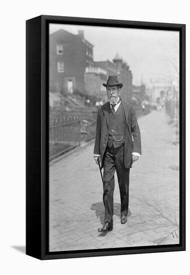 Charles Evans Hughes walking from Union Station Washington DC, 1913-7-Harris & Ewing-Framed Premier Image Canvas