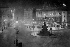 Piccadilly Circus, London, at Night, 1908-1909-Charles F Borup-Premier Image Canvas
