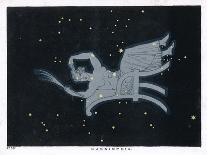 The Constellation of Cygnus, a Flying Swan, and Lyra, That of an Ancient Greek Lyre-Charles F. Bunt-Art Print