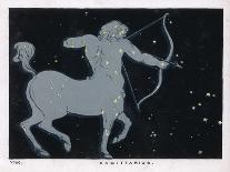 The Constellation of Sagittarius Half Man and Half Horse with a Bow and Arrow-Charles F. Bunt-Art Print