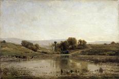 The River Bank, 1866-Charles François Daubigny-Giclee Print