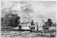 Olive Orchard, Early 1870S-Charles François Daubigny-Framed Giclee Print