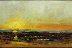 Sunset on the Sea Coast-Charles Francois Daubigny-Giclee Print