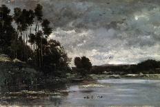 The Seashore Near Villerville, 1875-Charles François Daubigny-Framed Giclee Print