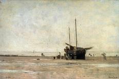 The Seashore Near Villerville, 1875-Charles François Daubigny-Giclee Print