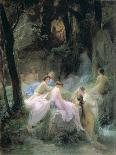 Nymphs Listening to the Songs of Orpheus, 1853-Charles Francois Jalabert-Giclee Print