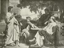 Virgil, Horace and Varius at the House of Maecenas-Charles Francois Jalabert-Framed Giclee Print