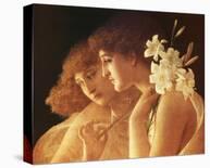 Two Angels-Charles Francois Sellier-Stretched Canvas