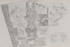 Recueil " Domaine de la Couronne " - Palais de Versailles : Planche 3 : Plan général du parc de-Charles Gavard-Framed Premier Image Canvas