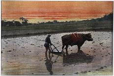 Preparation of a Rice Plantation in Japan, C1890-Charles Gillot-Giclee Print