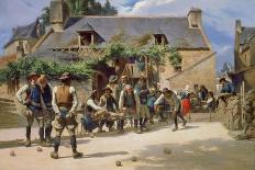 The Game of Boules at Pont-Aven, 1869-Charles Giraud-Giclee Print