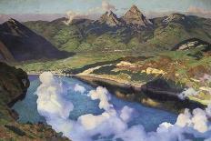 Cradle of the Confederation (Panorama of Lake Lucerne)-Charles Giron-Art Print