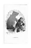 Shadow Drawing. C.H. Bennett, Porcupine-Charles H Bennett-Art Print