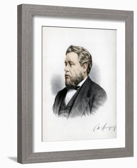 Charles Haddon Spurgeon, British Baptist Preacher, C1890-Petter & Galpin Cassell-Framed Giclee Print