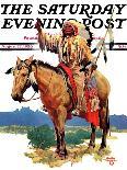 "Dude Ranchers," Saturday Evening Post Cover, July 23, 1932-Charles Hargens-Giclee Print