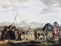 Indigenous Campsite in Sierra De La Ventana, 1830-Charles Henry Pellegrini-Giclee Print
