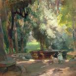 Fountain in the Borghese Gardens-Charles Hodge Mackie-Framed Giclee Print