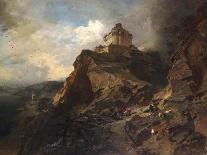 The Marksburg on the River Rhine, 1869-Charles Hoguet-Framed Premier Image Canvas