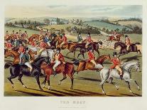 The Meet', Plate I from 'Fox Hunting', 1838 (Hand-Coloured Aquatint)-Charles Hunt-Giclee Print
