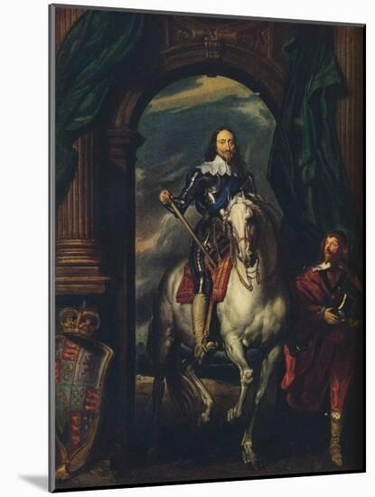 Charles I (1600-1649) with M de St Antoine, 1633, (1913)-Anthony Van Dyck-Mounted Giclee Print