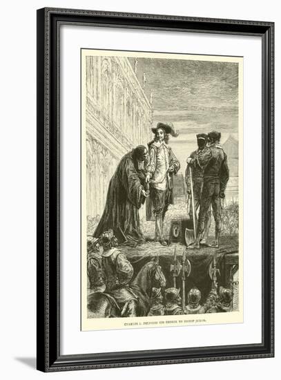 Charles I Delivers His George to Bishop Juxon-null-Framed Giclee Print