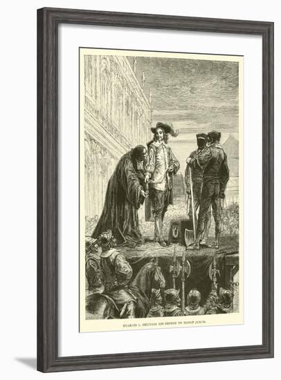 Charles I Delivers His George to Bishop Juxon-null-Framed Giclee Print