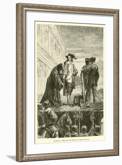 Charles I Delivers His George to Bishop Juxon-null-Framed Giclee Print