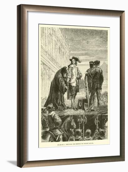 Charles I Delivers His George to Bishop Juxon-null-Framed Giclee Print