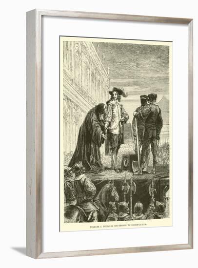 Charles I Delivers His George to Bishop Juxon-null-Framed Giclee Print