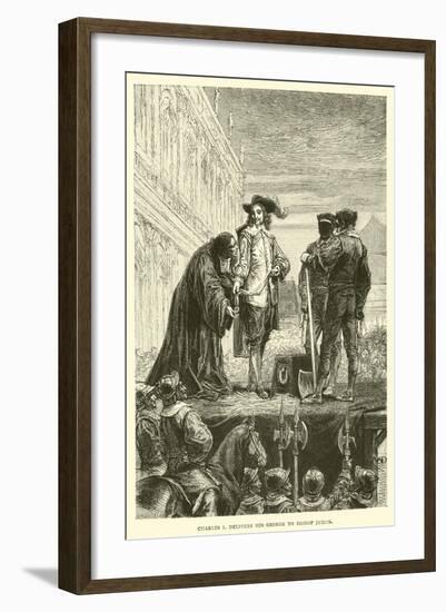 Charles I Delivers His George to Bishop Juxon-null-Framed Giclee Print