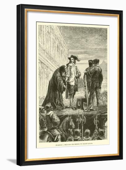 Charles I Delivers His George to Bishop Juxon-null-Framed Giclee Print